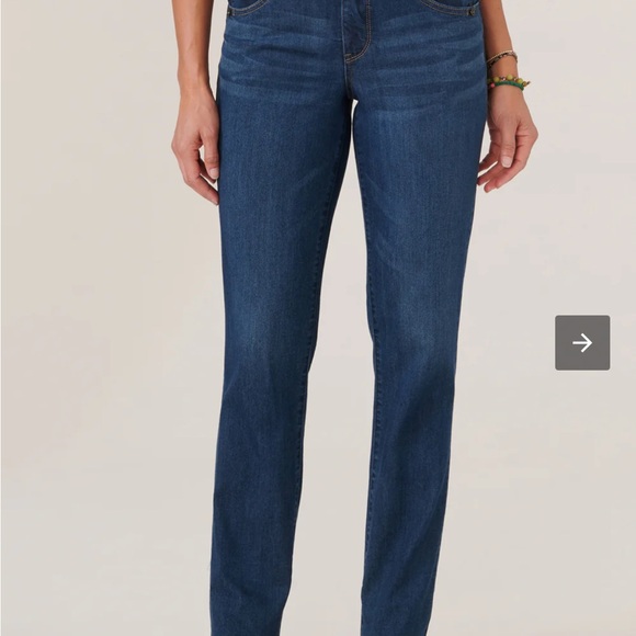 Nordstrom Denim - Democracy “Ab”solution® Booty Lift Straight Leg Jeans – Indigo Denim – Size 10